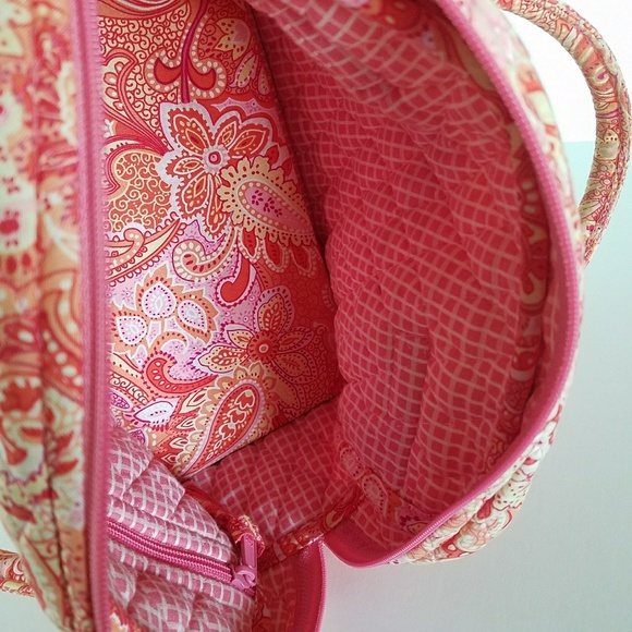 Vera Bradley Sherbert Handbag Pink Pasley - Picture 5 of 7